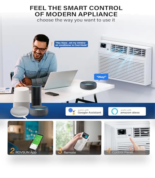 Through the Wall Air Conditioner with Heat — Wall, ROVSUN