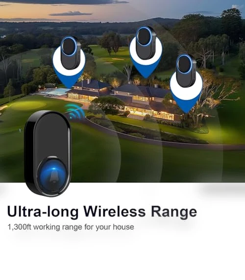 Waterproof Wireless Doorbell Kit — Kits, PHYSEN