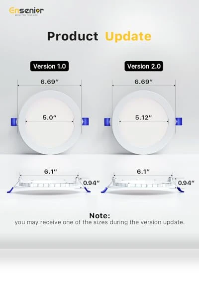 16 Pack 6 Inch LED Recessed Ceiling Light — Kits, Ensenior
