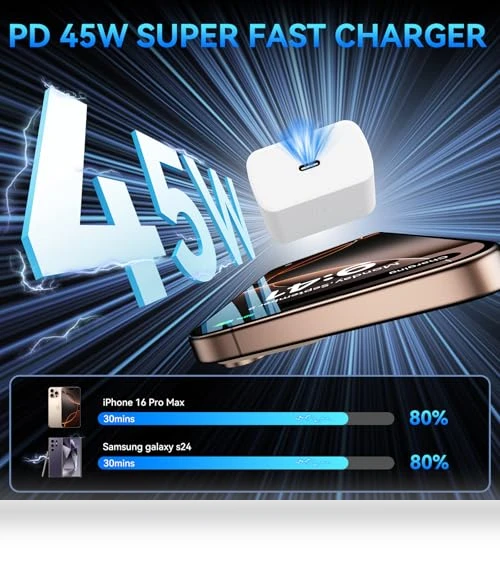 45W Super Fast USB C Charger with 10FT Long Charging Cable — Cables, Shenzhen Xihuida Electronics Co., Ltd.