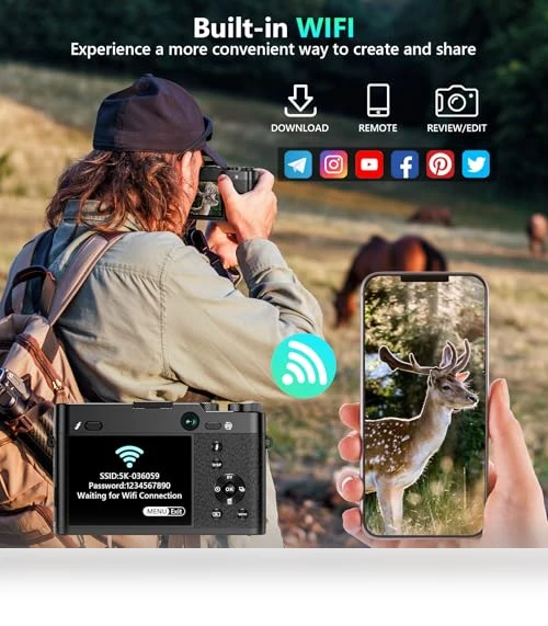 5K Digital Camera — Compact Digital Cameras, Aboobu