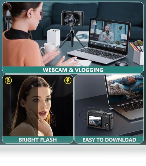5K Digital Camera — Compact Digital Cameras, Aboobu