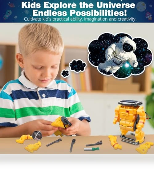 6-in-1 Solar Robot Toys — Solar Power, Dioju
