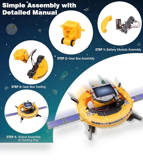 6-in-1 Solar Robot Toys — Solar Power, Dioju