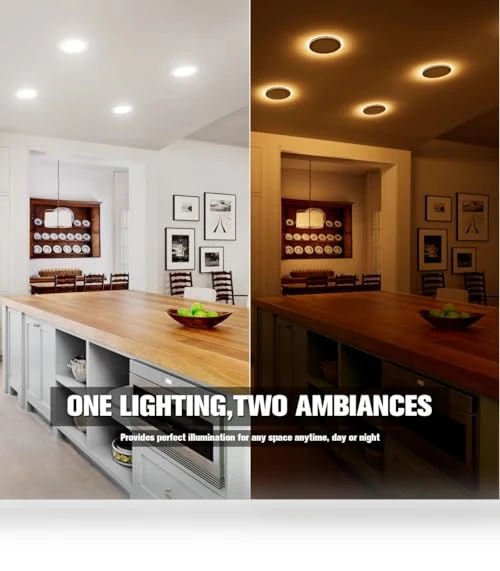 6 Inch Canless LED Recessed Light with Night Light — LED, VOLISUN