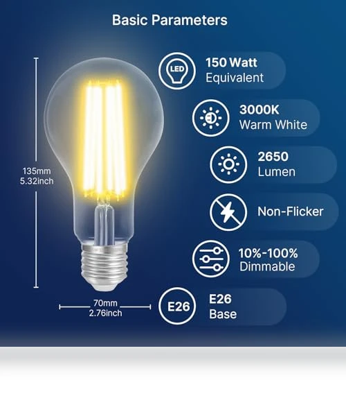 Dimmable A23 LED Light Bulbs — Lighting Solutions, FLSNT