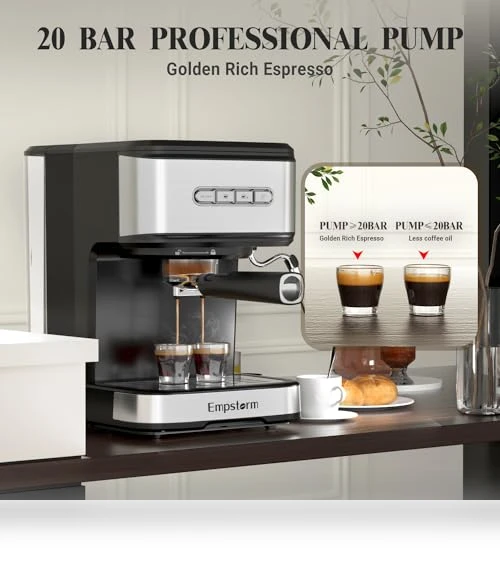 Espresso Machine with Milk Frother — Espresso Machines, Empstorm