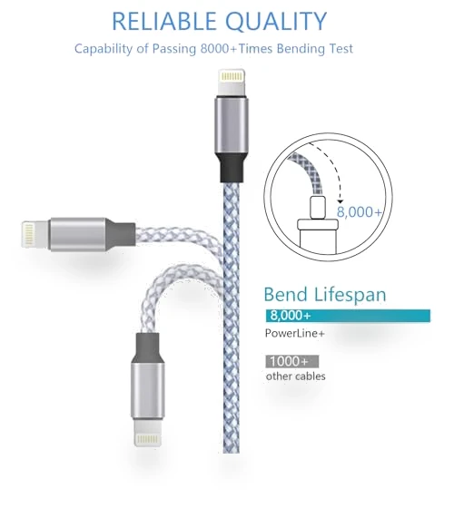 MFi Certified Lightning Cable 3pack — Lightning, DAZHWA