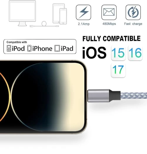 MFi Certified Lightning Cable 3pack — Lightning, DAZHWA