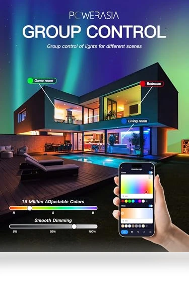 Smart LED Recessed Lighting with RGB Back Light — LED, POWERASIA