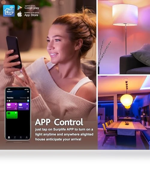 Smart Light Bulbs with Remote — LED, VvLons