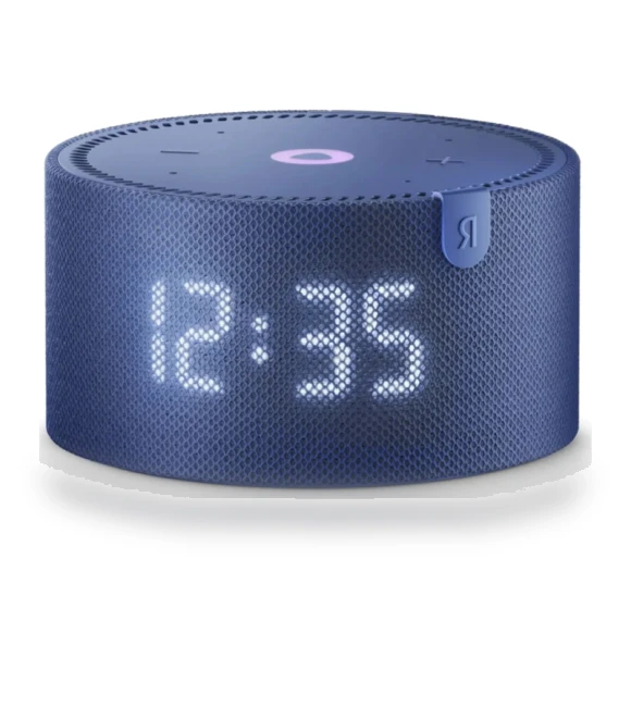 Smart Speaker Mini Plus with Clock, Blue — Portable Audio, Yandex