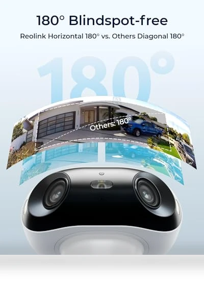 Argus 4 Pro Home Security Camera with Solar Panel — Smart Home Security, Reolink
