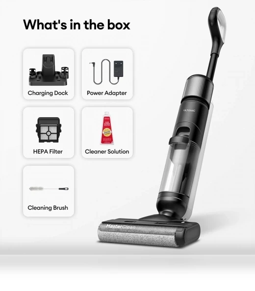 Cordless Vacuum and Mop with Self-Cleaning — Built-In Vacuum Systems, Ultenic