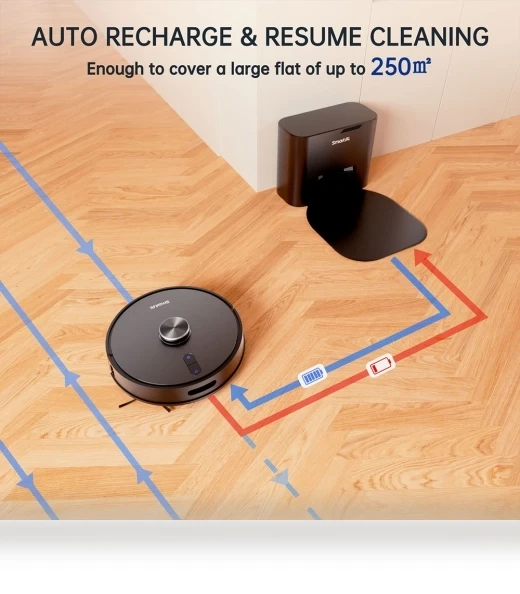Robot Vacuum Cleaner with Base Station — Smart Cleaning Robots, SmartAI