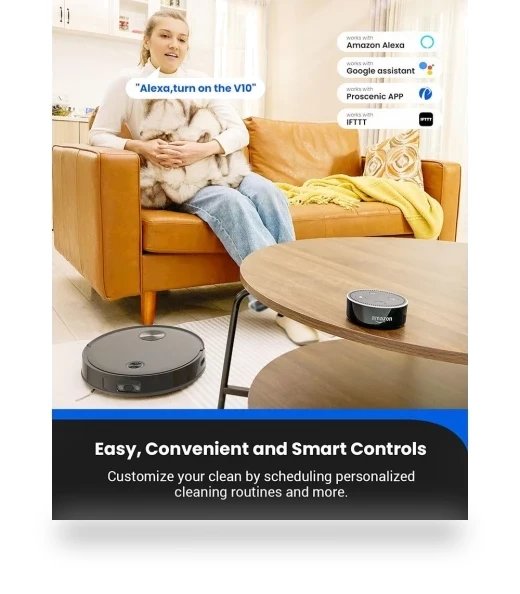 Robot Vacuum Cleaner with Floor Mopping — Smart Cleaning Robots, Proscenic