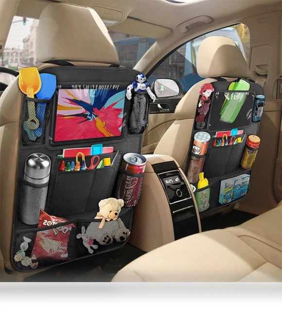 Car Back Seat Organizer with Touch Screen — Dash Holders, Li You Top
