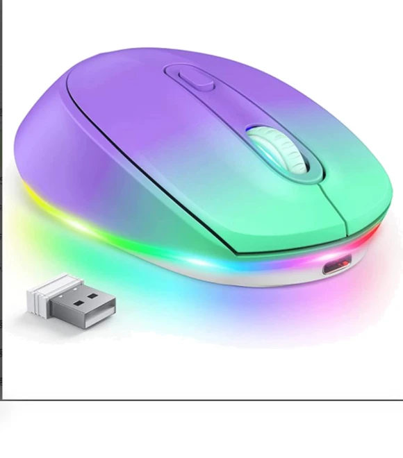 Rechargeable Rainbow Mini Mouse — Mouse Pads, SeenDa