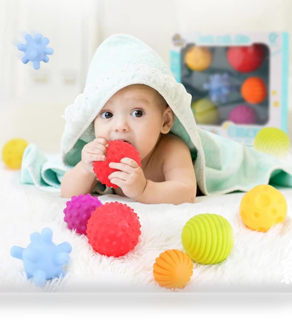 Sensory Touch Balls for Kids — Bath Time Fun, Funnny Toys
