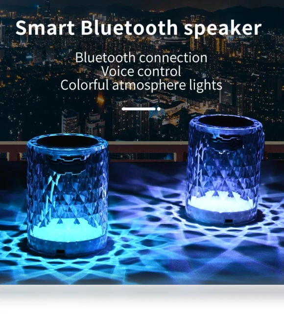 Smart Bluetooth Speaker with AI — Portable Audio, Crowner