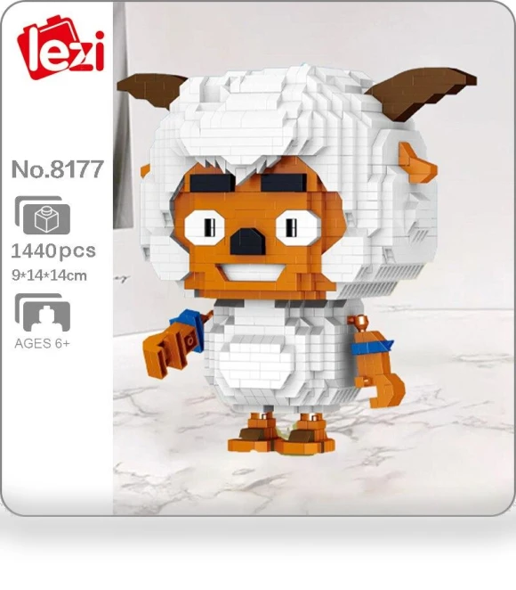 Strong Smart Sheep Stupid Wolf Cartoon Animal Monster Pet Mini Diamond Blocks Bricks Building Toy — Construction Kits, Fun Building Blocks