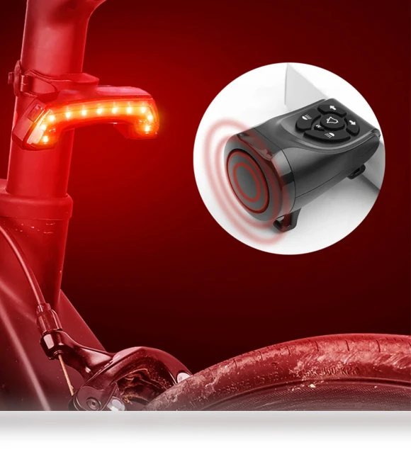 Wireless Bike Taillight with Horn — Bike Headlights, BLOOKE