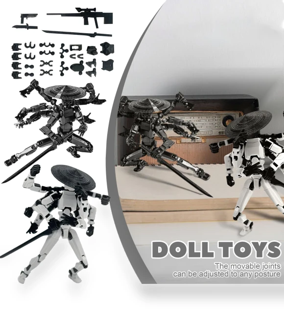 3D Printed Mobile Doll Robot Titan — Collectible Statues, Excellent stuff