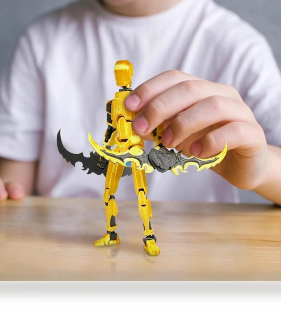 3D Printed Mobile Titan Robot Doll Set — Dolls & Figures, mulanhua