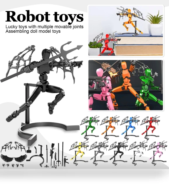 3D Printed Titan Robot Mobile Doll Set — Collectible Statues, Excellent stuff