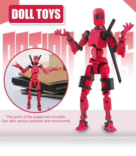 3D Printed Titan Robot Mobile Doll Set — Collectible Statues, amydeal