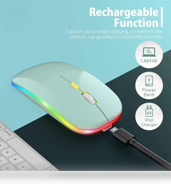 LED Wireless Mouse — Mouse Pads, manyuoluo