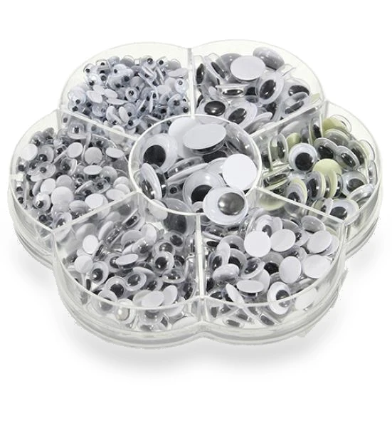 Self-adhesive Round Toy Eyes for Doll Toy, DIY Decor — Wiggle Eyes, Zoeneed