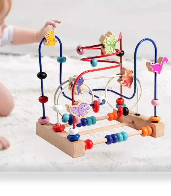 Wooden Bead Maze Toy — Infant & Early Childhood Playthings, Closet of Beauty