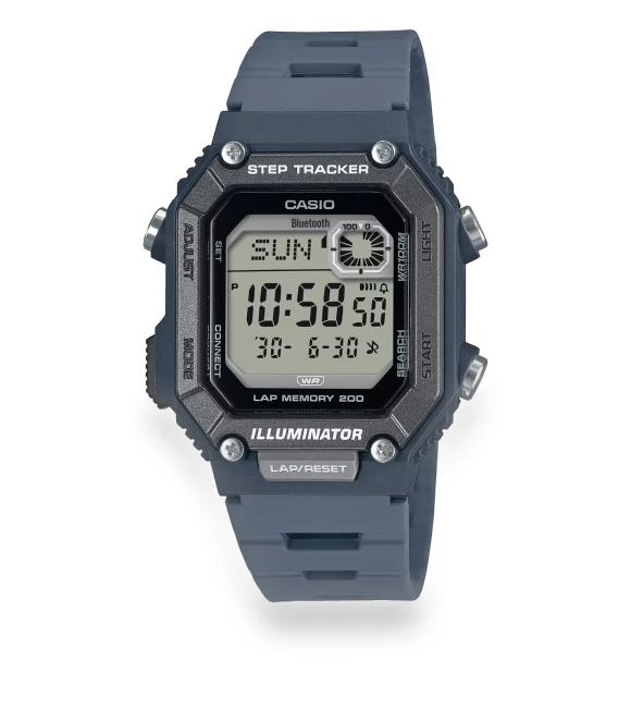 Digital Watch Mobile Link Bluetooth Equipped Step Tracker — Wearable Accessories, Casio