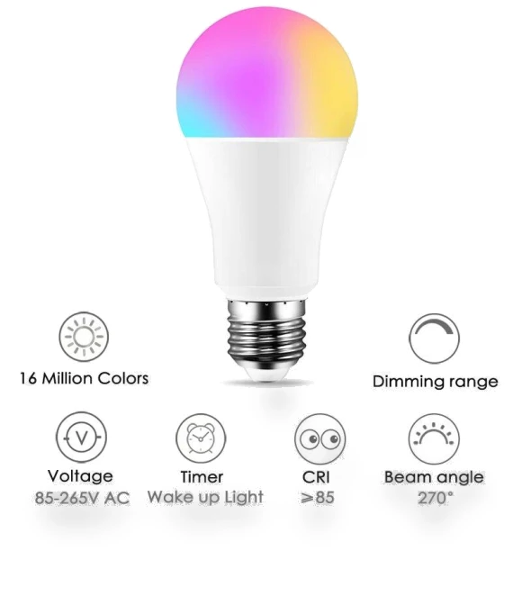 Smart Bulb LED Lamp — LED, Rainbow Rain