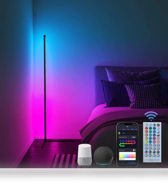 Smart Corner Floor Lamp — Standing Lights, GYROBALL