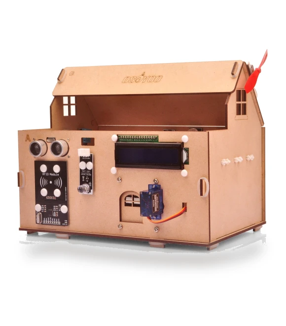 IoT Home Wooden House Learner Kit — Construction Kits, OSOYOO