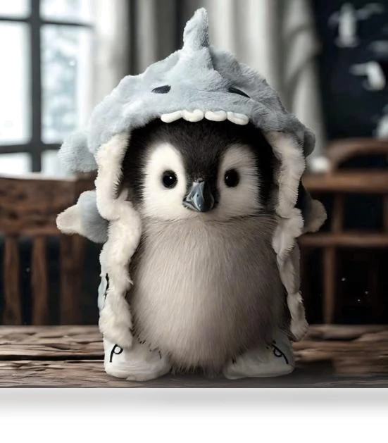 Realistic Plush Robot Penguin — Interactive, fuhushhs