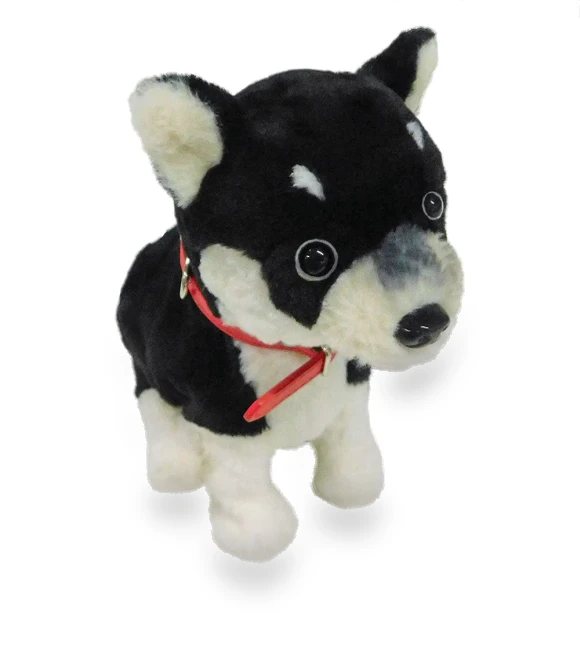 Talking, Moving, Singing, Dancing Kuroshibu Love Robot Shiba Inu Plush Toy — Interactive, YRstudio