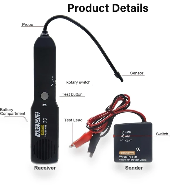 Digital Automotive Circuit Scanner Diagnostic Tool — Auto Electrical Tools