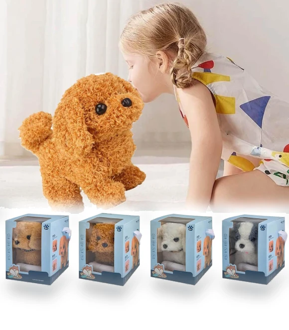 Realistic Robotic Puppy — Interactive Animal Companions, Flowers