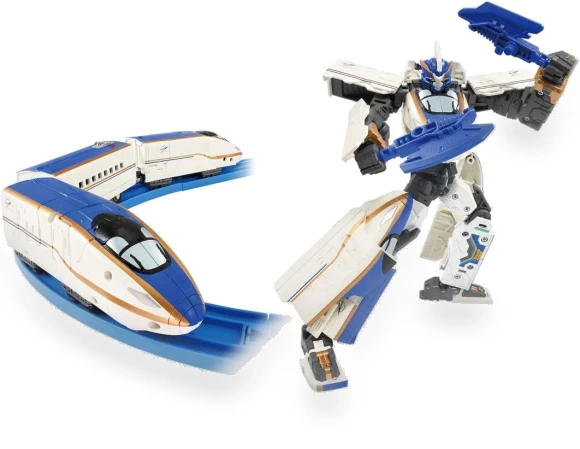 Shinkansen E7 Shiny Blue Transforming Robot — Control & Power, Select Items Norisuke