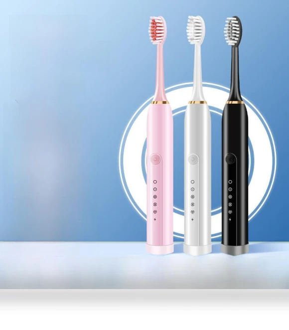 Smart Rechargeable Electric Toothbrush with Soft Whitening Bristles — Electric Toothbrush Heads, Perfect choice for your home