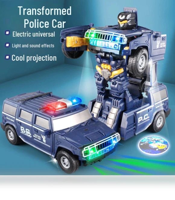 Transforming Police Car Robot Toy — Toy Vehicles, Shoes Arena
