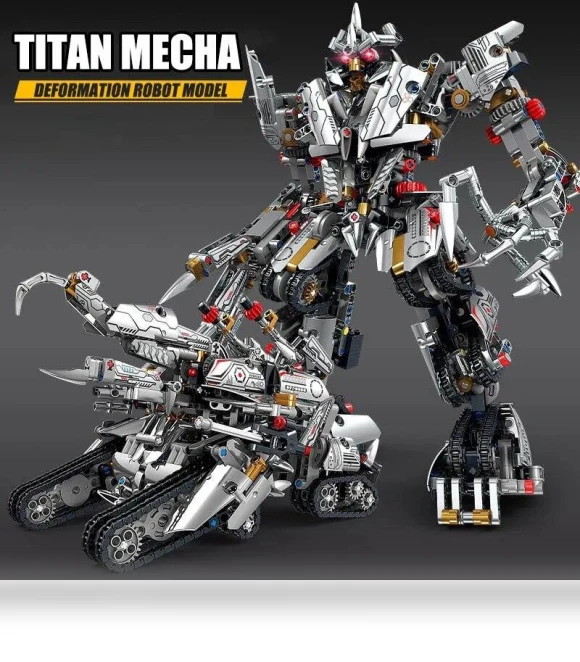 Deforming Robot Warrior Building Blocks — Construction Kits, KAZI