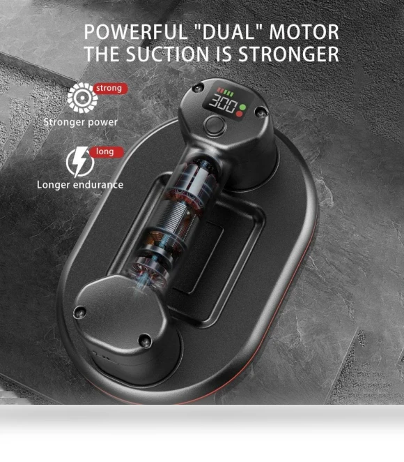 Industrial Grade Intelligent Display Vacuum Suction Lifter — Drywall Lifts, Dream Garage