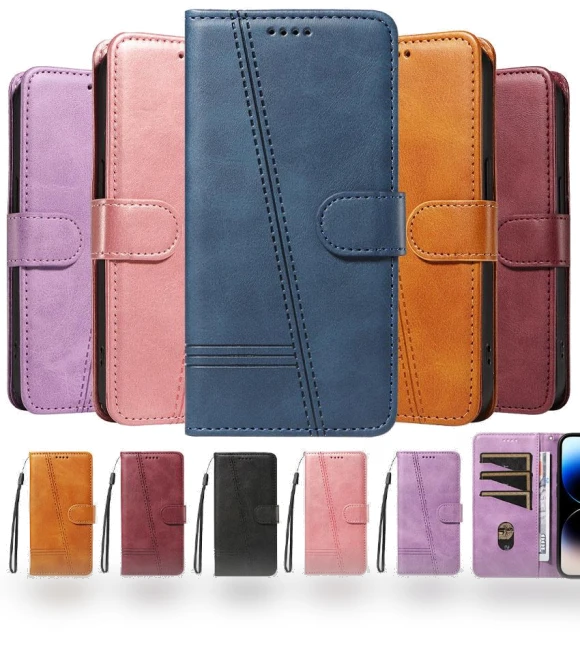 Leather Case with Embossing — Flip Cases, JOCAJE