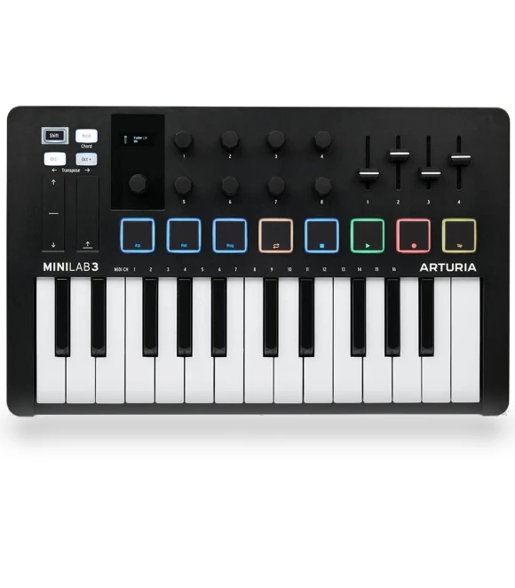 MiniLab 3 MIDI Keyboard Controller — MIDI Control Devices, Arturia