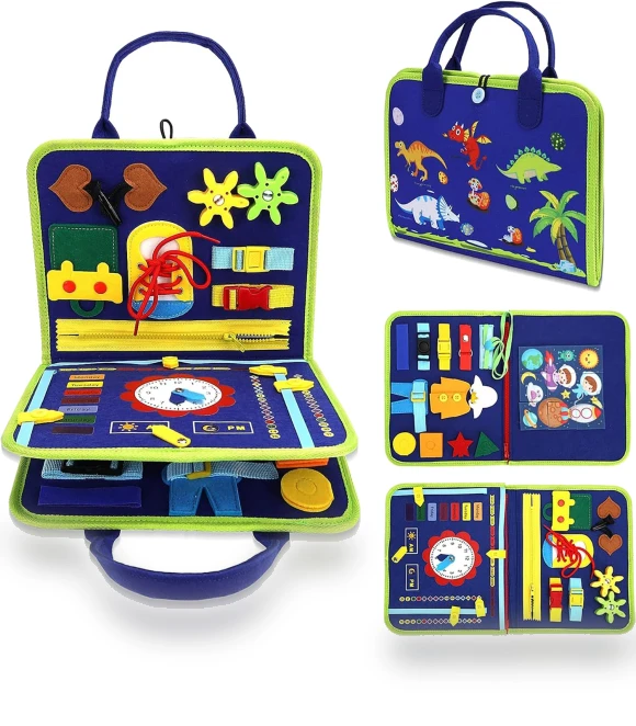 Montessori Busy Board — Infant & Early Childhood Playthings, Bai Fen Bai Toys