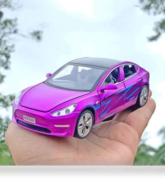 Toy Car Tesla Model 3 with Light and Sound Effects — Miniature Rides & Collectibles, AI Supermarket